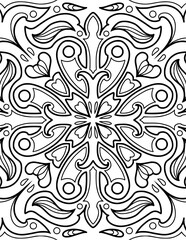 coloring, mandala, zentangle, coloring page, coloring book, flower, pattern, lotus, art, doodle, nature, floral, vector, illustration, seamless, drawing, vintage, plant, leaf, decoration, flowers