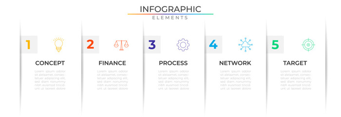Timeline modern infographic elements network concept design vector with icons. Timeline plan template for presentation and report.