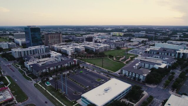 Drone footage of the Domain in Austin TX 2022