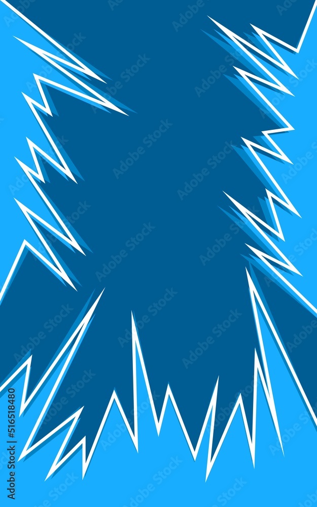 Poster abstract background with jagged zigzag pattern and some copy space area