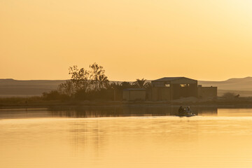 sunrise over the river