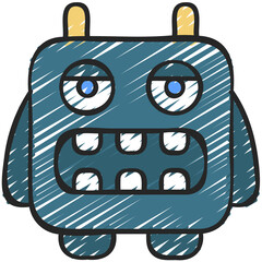 Box Lazy Monster Icon
