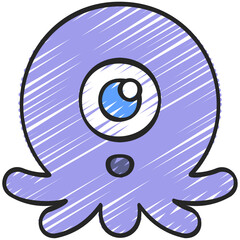 Squid Monster Icon