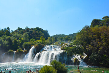 cascate parco naturale di krka in croazia