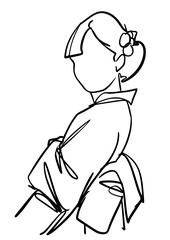 Japanese Girl, Kimono