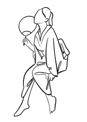 Japanese Girl, Kimono