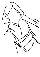 Japanese Girl, Kimono