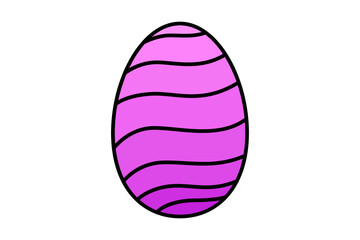 illustration of an egg on white background