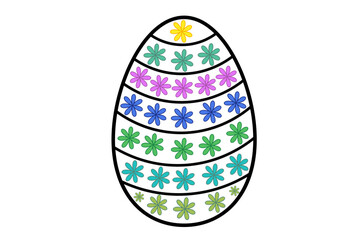 easter egg with ribbon
