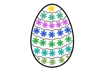easter egg with ribbon