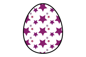 easter egg with ribbon