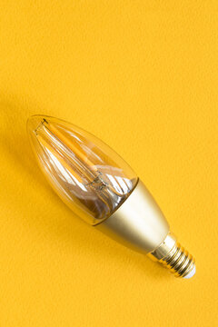 Light bulb on yellow
