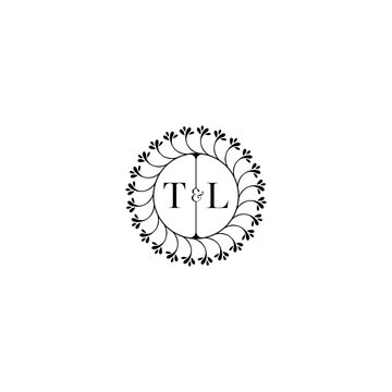 recommend clip art: TL simple wedding initial concept with high quality logo design