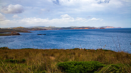landscape with lake and clouds