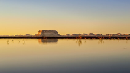 Dramatic view at fatnas island siwa oasis, Egypt