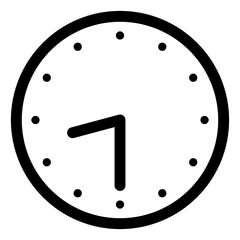 A simple clock face that shows 8:30