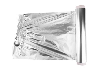 A roll of aluminum foil