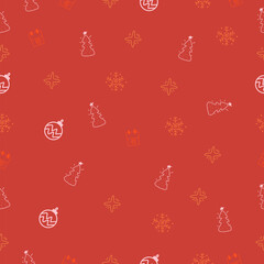 Cute, christmas,vector pattern in a cozy, winter style. Abstract,scandinavian design for winter interior decoration, print posters, greeting cards, business banners, packaging.