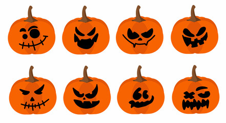 The main symbol of the holiday Happy Halloween. Orange pumpkin for your Halloween design.