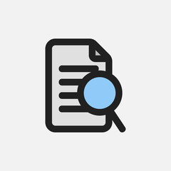 Preview icon in filled line style about text editor, use for website mobile app presentation