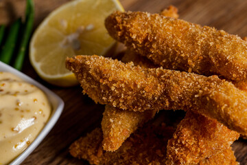 Breaded sea fish