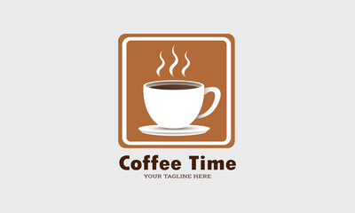 Coffee time coffee shop logo template vector illustration sweet coffee logo 