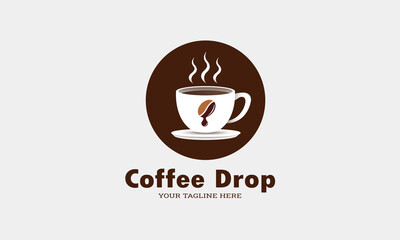 Coffee Drop coffee shop logo template vector illustration sweet coffee logo 