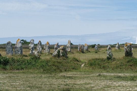 Steinreihen von Lagatjar Finistère,Bretagne, Frankreich