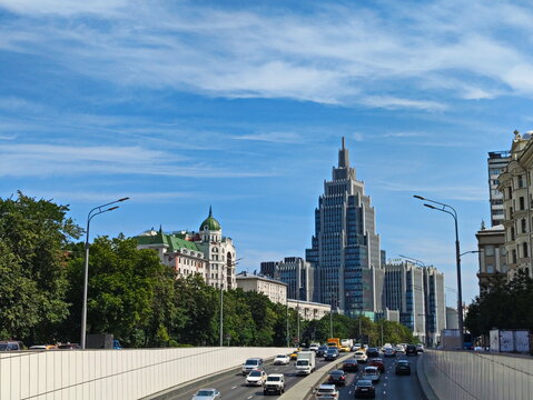Sadovaya- triumfalnaya Street in Moscow