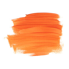 Orange brush stroke oil paint background. Perfect design for autumn banner. Image. 
