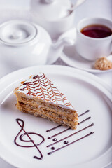 A slice of dessert