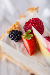 Piece of cheese casserole