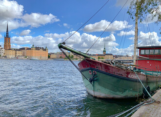 Summertime view of Stockholm, the capital of Sweden, one of the Nordic countries along the Baltic Sea in Scandinavia and its surrounding archipelago.