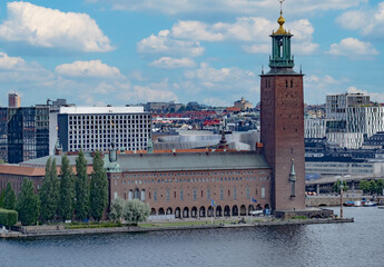 Summertime view of Stockholm, the capital of Sweden, one of the Nordic countries along the Baltic Sea in Scandinavia and its surrounding archipelago. - 516536457