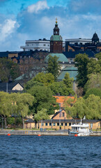 Summertime view of Stockholm, the capital of Sweden, one of the Nordic countries along the Baltic Sea in Scandinavia and its surrounding archipelago. - 516536469