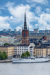 Summertime view of Stockholm, the capital of Sweden, one of the Nordic countries along the Baltic Sea in Scandinavia and its surrounding archipelago. - 516536470