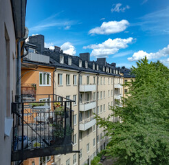 Summertime view of Stockholm, the capital of Sweden, one of the Nordic countries along the Baltic Sea in Scandinavia and its surrounding archipelago. - 516536495