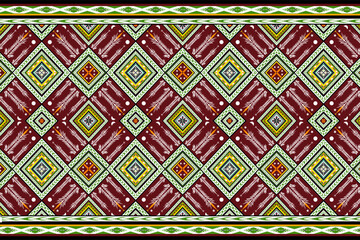 seamless geometric, brown, yellow, green Toned colorful, Pattern for Textiile, Ceramic Tiles and Background.