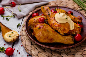 Fried chicken legs