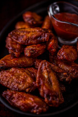 Deep-fried chicken wings