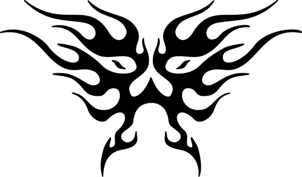 Tribal Mask - Mask Shapes Symbol, Mask Silhouette Stencil