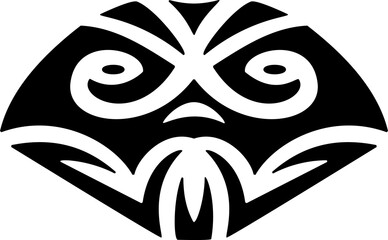 Fototapeta premium Tribal Mask - Mask Shapes Symbol, Mask Silhouette Stencil