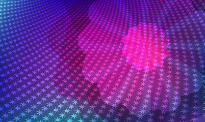 Obraz premium Night flower mysterious theme floral background poster19