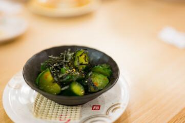 胡瓜のピリ辛漬け