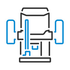Obraz premium Icon Of Plunger Milling Cutter