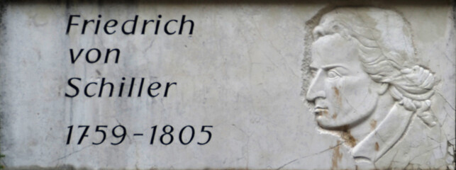 Monument to the German poet Johann Christoph Friedrich von Schiller.