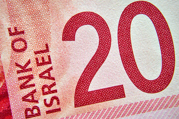 20 szekli ,Izrael, banknot , 20 shekels, Israel, banknote