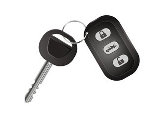 einzelner Autoschlüssel mit Funkfernbedienung