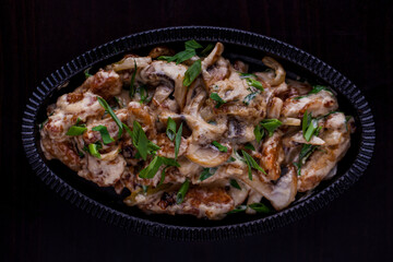 Fried pieces of meat