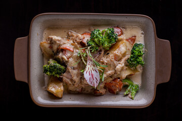 Fried pieces of meat